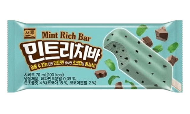 ايسكريم النعناع الكوري - Mint Rich Bar 1